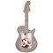 Guitar Shaped Wooden Photo Frame for 3 x 5 Inch Photos (15.8 x 7 x 0.6 Inches)